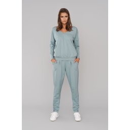 Karina Women's Long Sleeve Tracksuit, Long Pants - Mint