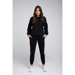 Parma women's long sleeve set, long pants - black