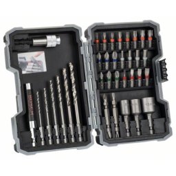 Bosch 35-delni set burgija i bitova odvrtača PH1 PH2 PH3 PZ1 PZ2 PZ3 SL3 SL4 SL5 SL6 H3 H4 H5 H6 T10 T15 T20 T20 T25 T27