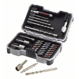 Bosch 35-delni set burgija i bitova odvrtača PH1 PH2 PH3 PZ1 PZ2 PZ3 SL3 SL4 SL5 SL6 H3 H4 H5 H6 T10 T15 T20 T20 T25 T27