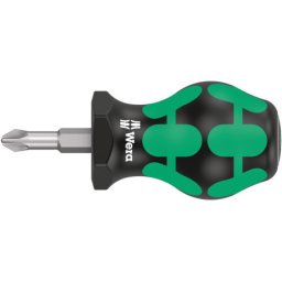 Wera 355 PZ pozidriv stubby kratki odvijač, PZ 2 x 25 mm ( WERA 008854 )