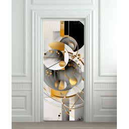 Nalepnica za vrata Apstrakcija 6272