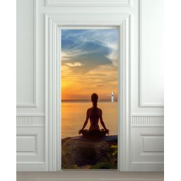 Nalepnica za vrata Meditacija 6266