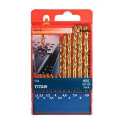 KWB titan HSS set burgija 1.5-6.5 13/1 za metal, DIN 338 ( KWB 49427140 )