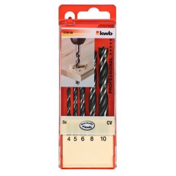 KWB CrV set burgija za drvo 4-10 5/1 4/5/6/8/10, dvostruka spirala ( KWB 49514000 )