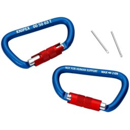 Knipex karabiner, set od dva komada - u blister pakovanju (00 50 03 T BK)