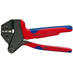 Knipex klešta za krimpovanje za izolovane kablovske stopice i konektore - sa umetkom (97 43 06)
