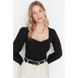Ženski top Trendyol TWOAW23BZ00633/Black