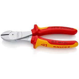 Knipex kose sečice ojačane izolovane 1000V VDE 180mm ( 74 06 180 )