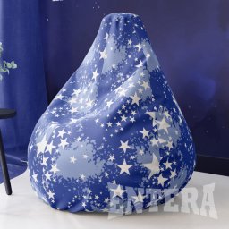 Veliki LazyBag bele zvezdice ( 140 )