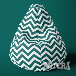 Veliki LazyBag cik cak tamno zeleno low square ( 010 )