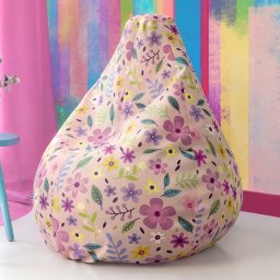 Veliki LazyBag šareni cvetovi low square ( 078 )