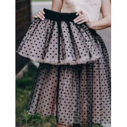 Suknja sa tilom i tufnicama