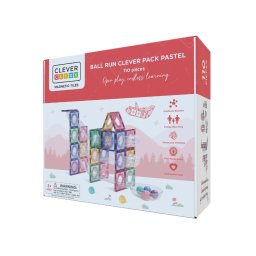 Clever Clixx Magnetni konstruktor Tobogan - Pastel (110 delova)