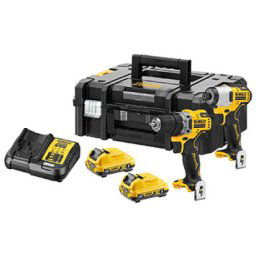 DeWalt set akumulatorskog alata, aku bušilica DCD701 + aku udarni odvrtač DCF801, 2x3.0Ah ( DCK2110L2T )