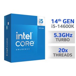 CPU INTEL Core i5-14600K, 14C/20T, 3.5GHz (5.3GHz), 20MB, 125W/181W, LGA 1700