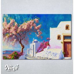 Slike na platnu Ostrvo Santorini Nina501_P