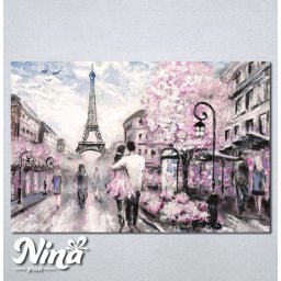 Slike na platnu Pariz Zaljubljeni par Nina237_P