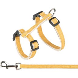 Trixie: Povodac i am za mace Ochre Harness with Lead