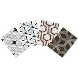 KESA UKRASNA XL 30X41,5X12 OP2343 GEOMETRJSKI OBLICI WY