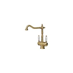 Franke slavina OLD ENGLAND SA DVE RUCICE BRONZA 115.0028.204