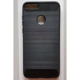 TPU BRUSHED maska za Huawei P smart 2018, Enjoy 7S (5.65") CRNA