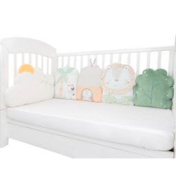 KikkaBoo ogradica od plišanih jastuka set 5 pcs Jungle King ( KKB10276 )