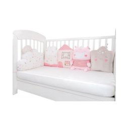 KikkaBoo ogradica od plišanih jastuka set 5 pcs Hippo Dreams ( KKB10275 )