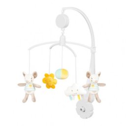 KikkaBoo muzička vrteška za krevetac Joyful Mice ( KKB10372 )