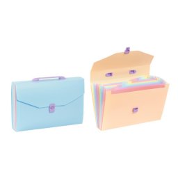 Viquel expanding fascikla sa 12 pregrada, sa ručkom i kopčanjem rainbow pastel sortirano ( 04CK33 )