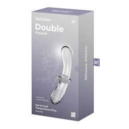 Stakleni Dupli Dildo SATISFYER Double Crystal Glass Dildo Transparent