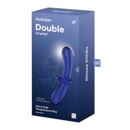 Stakleni Dupli dildo SATISFYER Double Crystal Glass Dildo Blue