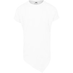 Asymmetrical long T-shirt white