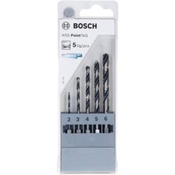 Bosch HSS spiralna burgija PointTeQ 2,0/3,0/4,0/5,0/6,0 mm sa šestougaonim HEX prihvatom pakovanje od 5 komada - 2607002824 ( 2607002824 )
