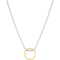 Muška santa barbara polo srebrna zlatna ogrlica od hirurškog Čelika ( sbj.6.5022.4 )