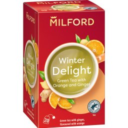ČAJ MILFORD ZELENI SA UKUSOM ĐUMBIRA I NARANDŽE 20/1 1,75GR *OSV *SR
