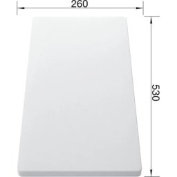 Blanco daska plastika bela 530x260x17 mm ( 217611 )