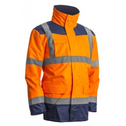 Coverguard 4u1 signalizirajuća zaštitna hi-viz parka kanata narandžasto-plava veličina l ( 7kanol )