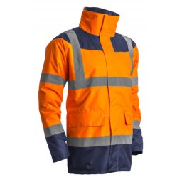 Coverguard signalizirajuća zaštitna hi-viz jakna keta narandžasto-plava veličina xxl ( 7ketoxxl )