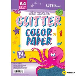 DEKORATIVNI KARTON GLITER LIGHT BLUE 250g A4 10/1