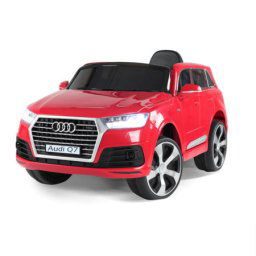 Audi Q7 Licencirani automobil sa kožnim sedištem i mekim gumama - Crveni
