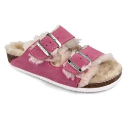Grubin Arizona ženska papuča-krzno koža roza 41 ( A066805 )