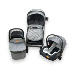 MamaMia kolica za bebe 3 u 1 Grey BBO