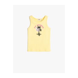 Koton Singlets Sleeveless Printed Cotton with Ribbons