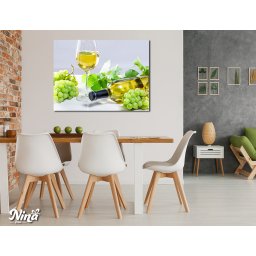 Moderne slike na platnu za kuhinje Vino i grozdje ms086