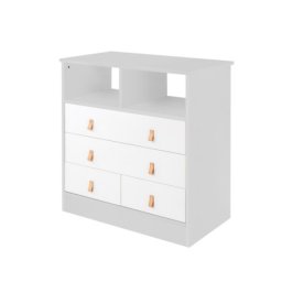 KikkaBoo drvena komoda Aspen sa policom grey ( KKB41036 )