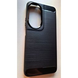 TPU maska BRUSHED Clear Solid za Honor X7B 2023 (6.80") crna