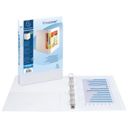 Mapa uložna 4D prstena-fi50/rikna-75mm (460 listova) A4 pp 2 folije Exacompta 51944E bela