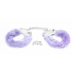 Metalne Lisice Ljubičasto Krzno Purple Furry Cuffs