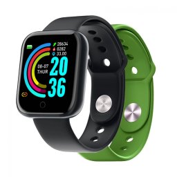 Celly smart band Trainerbeat 1.44" crna + zelena narukvica